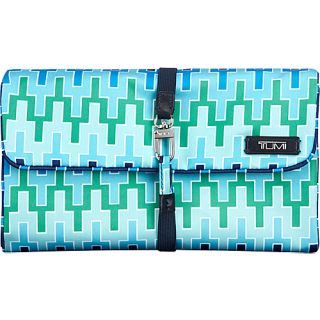 Voyageur Windsor Accessory Roll Jonathan Adler Blue Chevron   Tumi Packing