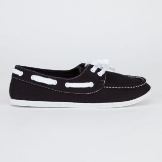 Womens Boat Shoes Black In Sizes 8.5, 6, 10, 6.5, 5.5, 7.5, 9, 8, 7 For Wo