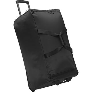 Lipault 30 Foldable 2 Wheeled Duffle Bag   Black