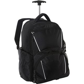 Rolling Computer Backpack Black   Bellino Laptop Backpacks