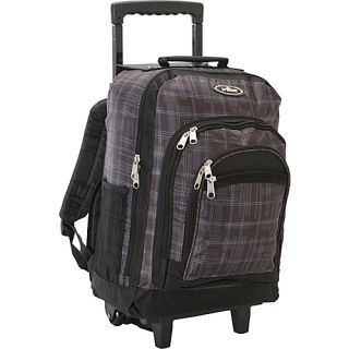 Patterned Wheeled Backpack Gray Black   Everest Wheeled Backpacks