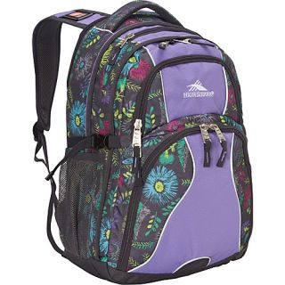 Swerve Laptop Backpack  Womens Flower Stitch/Lilac Night/Mercury  