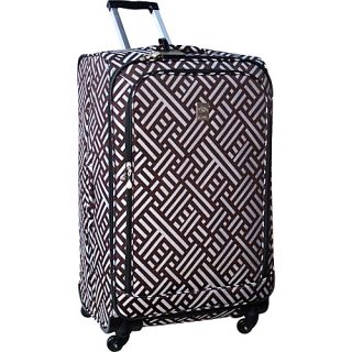 Signature 28 Spinner Brown Silver   Jenni Chan Large Rolling Luggage