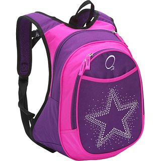 O3 Kids Pre School Star Backpack with Integrated Lunch Cooler Purple Pin