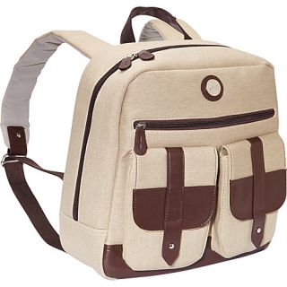Laptop Backpack Tan Canvas   Jill e Designs Laptop Backpacks