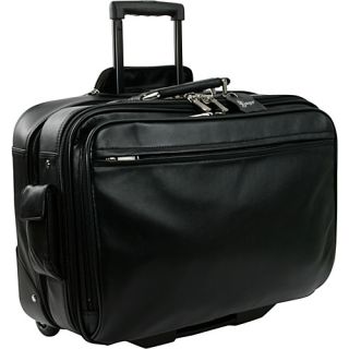 Deluxe Computer Bag Black   Royce Leather Wheeled Business Cases