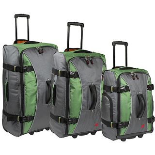 Hybrid Travelers 3 Piece Luggage Set Grass/Green   Athalon Luggage Sets