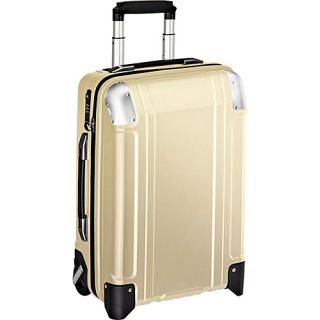 Geo Polycarbonate Carry On 2 Wheel Travel Case Polished Gold (P