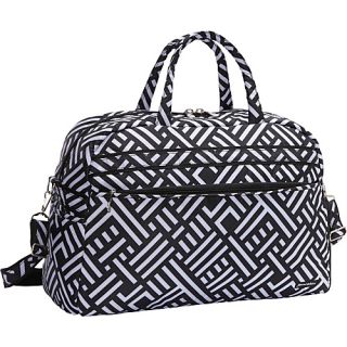 Signature Soft Gym Duffel Black and White   Jenni Chan All Purpose Du