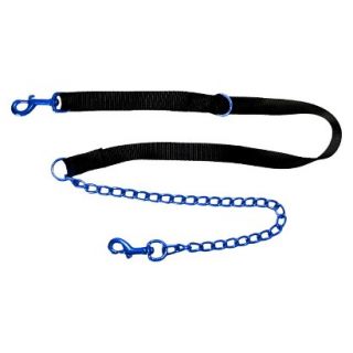 Platinum Pets Coated Hands Free Leash with Black Nylon Handle   Blue (68 x 4mm)