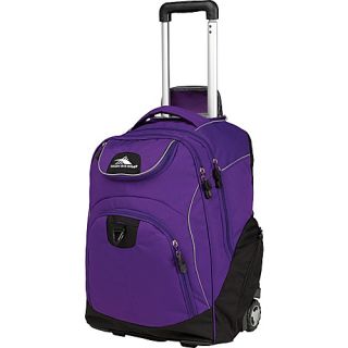 Powerglide Rolling Laptop Backpack Deep Purple/Black   High Sierra W
