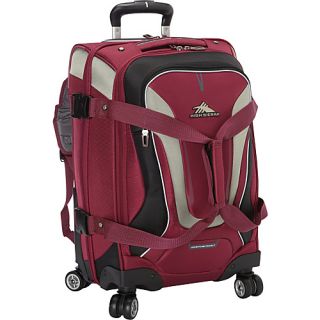 AT7 Carry on Spinner duffel with backpack straps Boysenberry   High