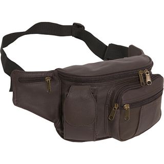 Leather Cell Phone/Fanny Pack   Dark Brown