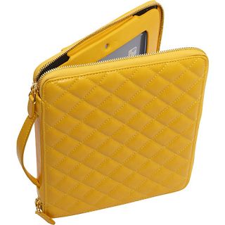 Quilted Tablet Case   Yellow