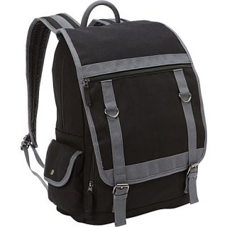 Expresso Canvas Compucase Black   Bellino Laptop Backpacks