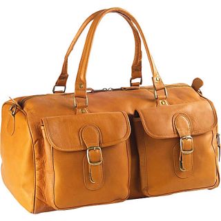 Two Pocket 19 Duffel   Vachetta Tan