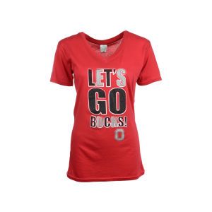 Ohio State Buckeyes J America NCAA Womens Lets Go Mascot T Shirt