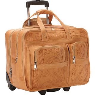 Roller Briefcase Natural   Ropin West Wheeled Business Cases