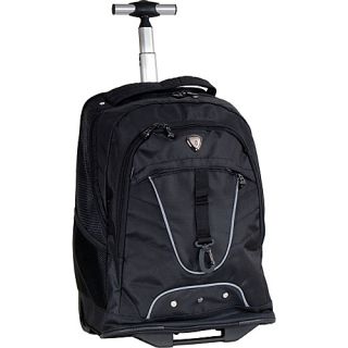 Night Vision 18 Rolling Backpack Black   CalPak Wheeled Backpacks