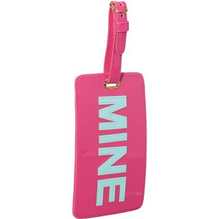 Mine Luggage Tag Pink with Blue   pb travel Large Rolling Luggage