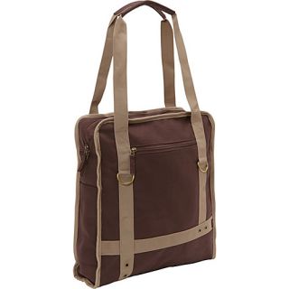 Expresso Canvas Laptop Tote Brown   Bellino Ladies Business
