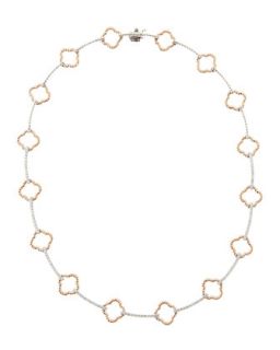 Quatrefoil Diamond Chain Necklace