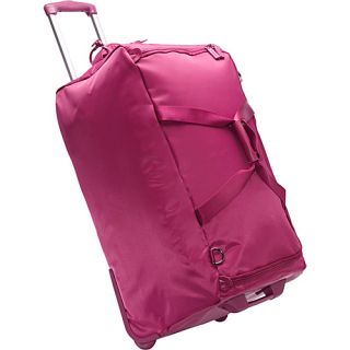 27 Foldable 2 Wheeled Duffle Bag Fuschia   Lipault Paris Large Ro