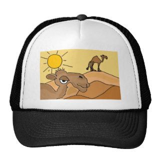 XX  Camel in the Desert Folk Art Hat