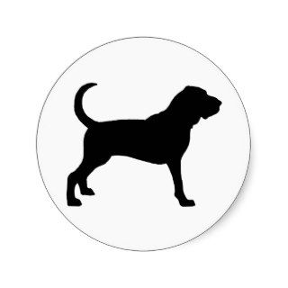 Bloodhound (black) sticker