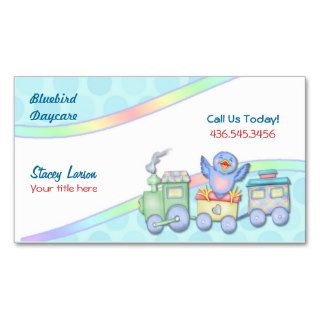 Bluebird Train Business Card Template