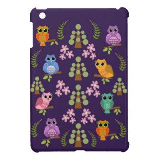 Cute owls, trees & flowers cover for the iPad mini