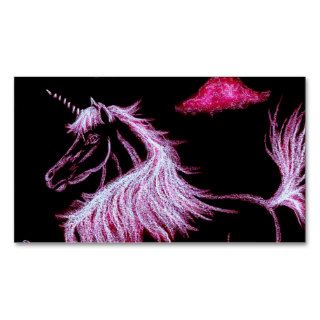 unicorn dreams pink business card templates