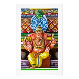 Ganesh Ganesha Ganapati Hindu Elephant Deity Tile Stationery