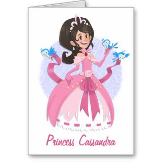 Elegant Princess Birthday Greeting Card