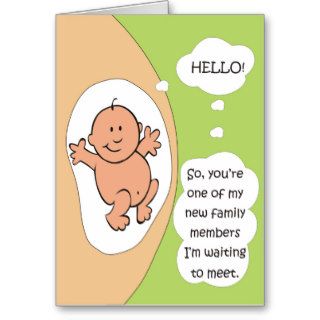 Pregnancy Announcement Greeting Card