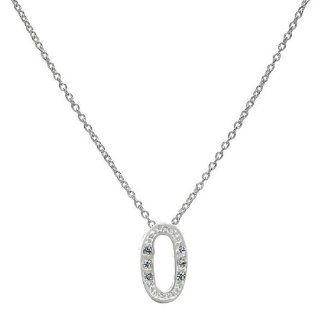 Lucky Number Charm Necklace   Silver Pave ( 0 ) Final Sale Lucky Number Charm Necklace   Silver Pa Jewelry