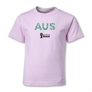 FIFA World Cup 2014 Australia 2014 FIFA World Cup Brazil(TM) Kids Elements T Shirt (Pink) Novelty T Shirts Clothing