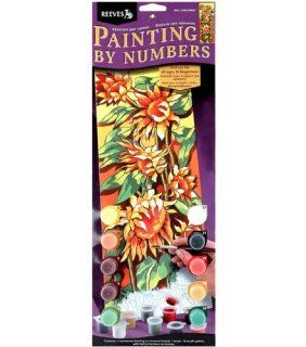Paint By Number Kit Tall 17 1/4 Inch X6 1/4 Inch  Sunflowers   Childrens Paint By Number Kits