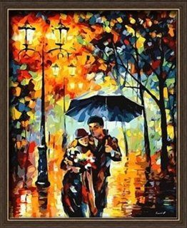 Paint By Number 16" X 20" Kit Love Under the Rain 2