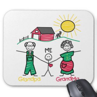Grandpa Grandma & Me Mouse Pad