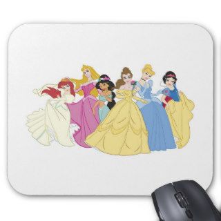 Ariel Aurora Jasmine Belle Cinderella & Snow White Mouse Pad
