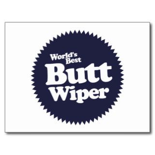 World's Best Butt Wiper Nurse CNA RNA Postcards