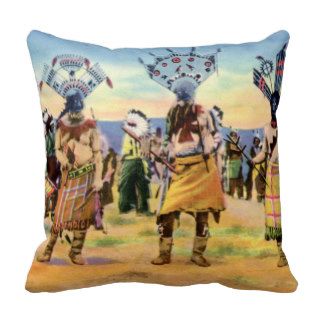 Arizona Apache Indians Devil Dance Pillow