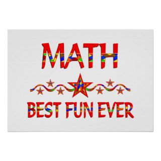 Math Best Fun Poster