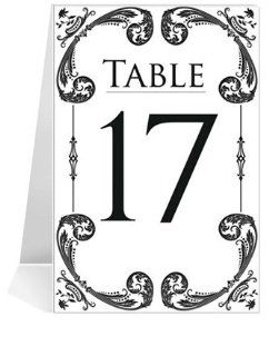Wedding Table Number Cards   Dancing Knight & Me #1 Thru #40   Place Cards