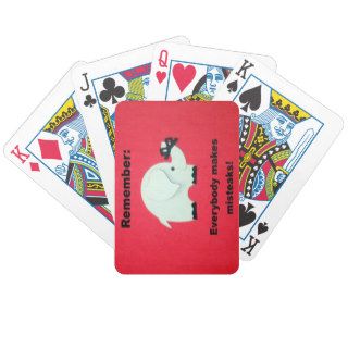 Everybody makes mistakes. bicycle card deck