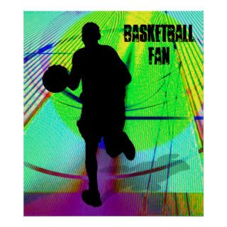 Psychedelic Court Basketball Print