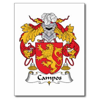Campos Family Crest Postcard