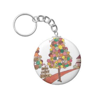 Home Sweet Home   Section Square Keychains