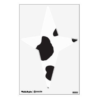 Animal Print (Cow Print), Cow Spots   White Black Room Sticker